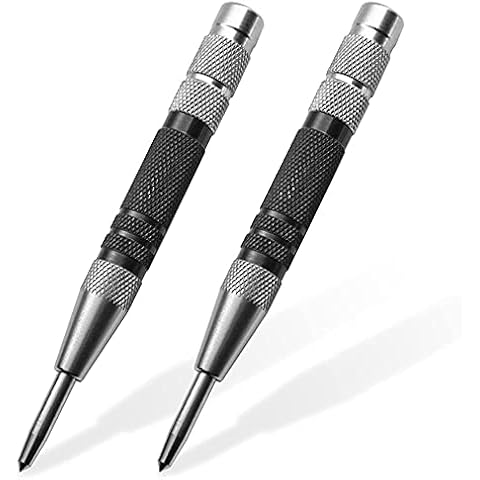 2 Pcs Black Adjustable Automatic Centre Punch Cover