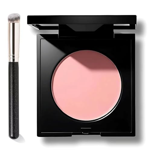 Luminance Under Eye Brightener,Under Eye Corrector Pink with Brush,Cream Concealer,Effectively Cover Dark Circles,Moisturizing Waterproof Foundation
