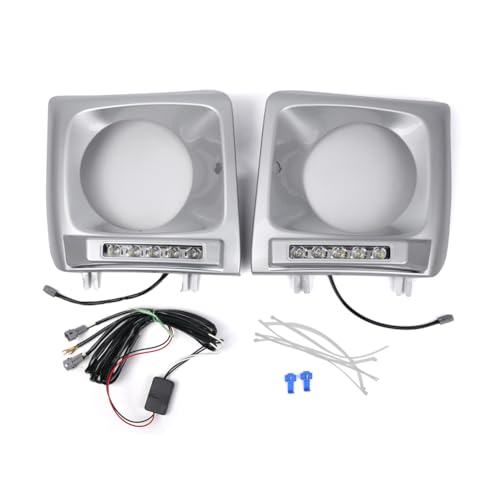 CNxinn10 Fog Lamp Daytime Running Light 1 Pair For Mercedes Benz G-Class W463 G63 G65 G500 G550 G55 90-18 ABS Silver