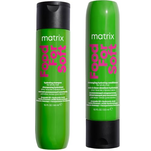 Image of MATRIX | Hydrating Shampoo | With Avocado Oil & Hyaluronic Acid | For Dry, Brittle Hair, Moisturising & Nourishing | Food For Soft | 1 Litre