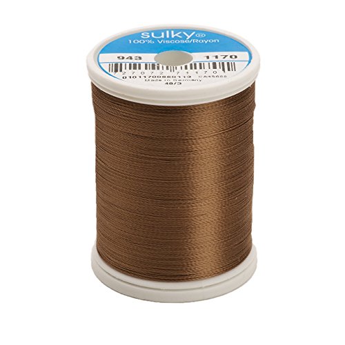 Sulky Of America hilo rayon 850 yd marrón claro miniatura 1