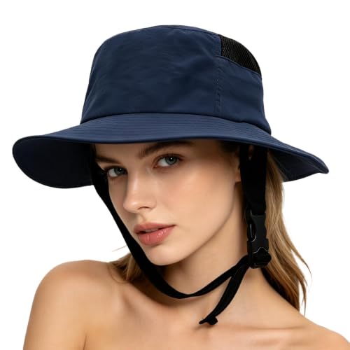Casco de surf tipo sombrero y gorro desmontable para bicicleta o pesca