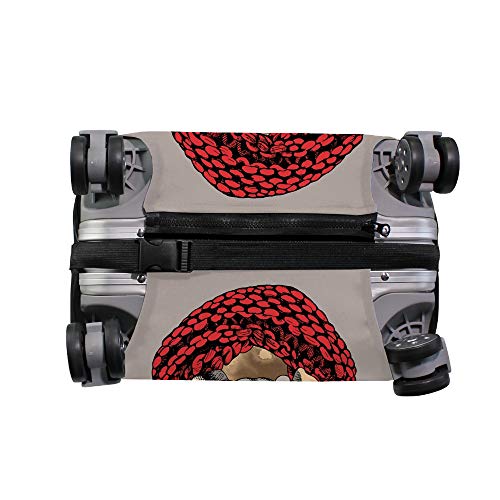 Housse pour bagages de voyage motif bouledogue originale et fun - 5