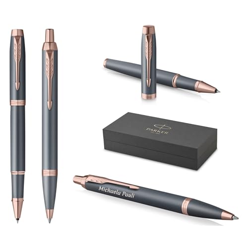 Stylo roller avec gravure personnalisée Parker IM pour le bureau