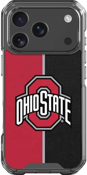 Skinit Clear Phone Case Compatible with iPhone 17 Pro - Officially Licensed Ohio State University The Ohio State Buckeyes Design