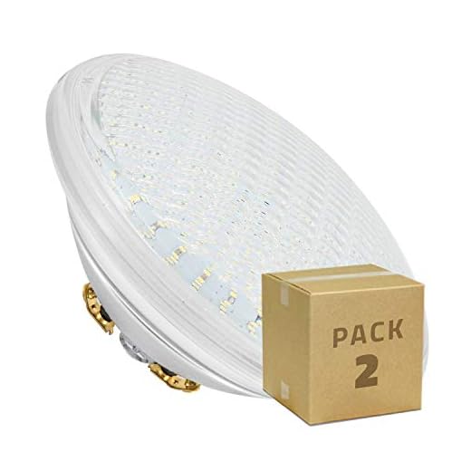 LEDKIA LIGHTING Pack Bombilla LED Sumergible PAR56 RGB 35W (2 un) RGB