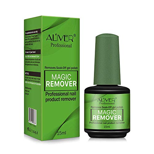Nail Polish Remover,Remove Gel Nail Polish Within 2-3 Minutes - Quick & Easy Polish Remover - No Need For Foil, Soaking Or Wrapping, 0.5 Fl Oz (Green-1)