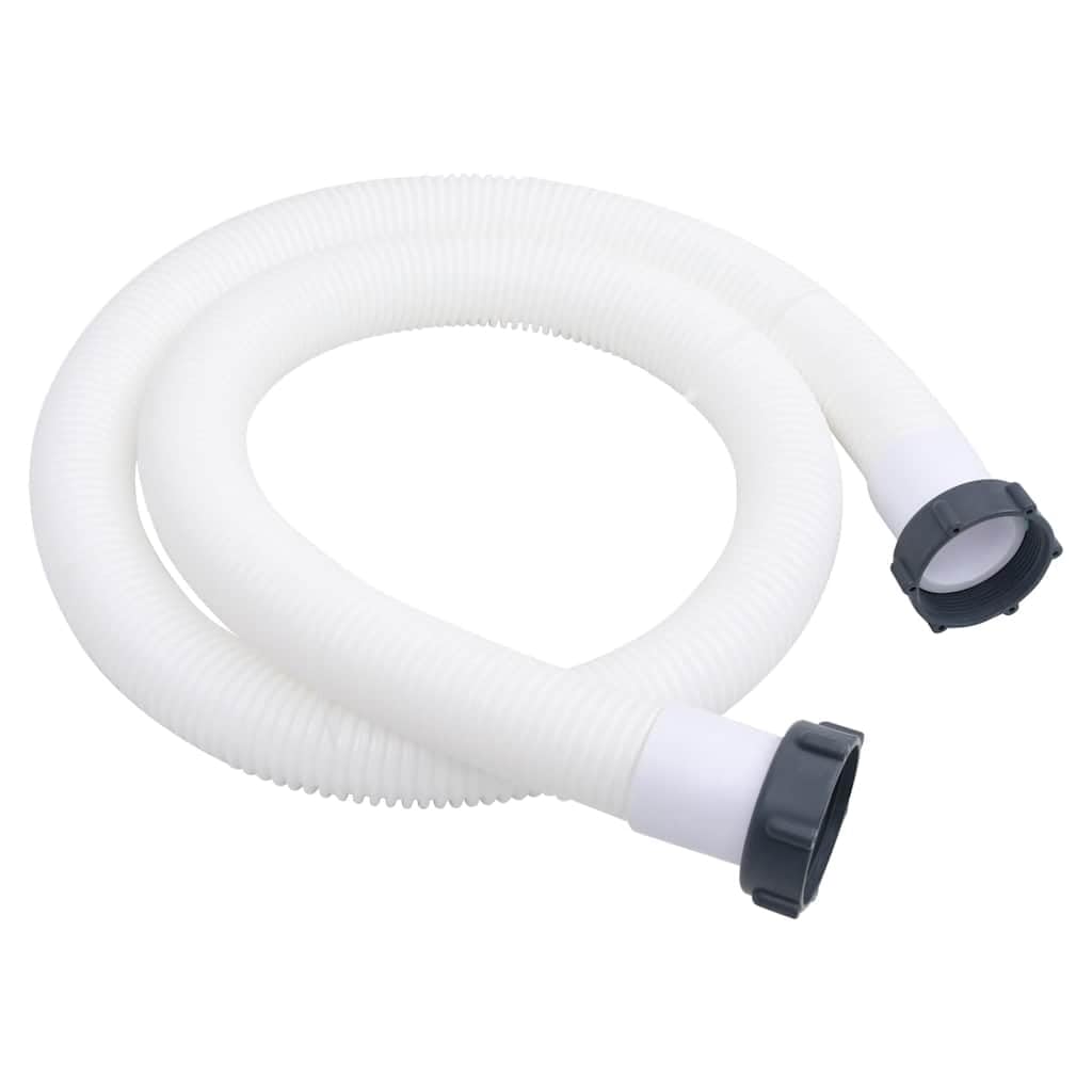 Mangloder Manguera de piscina de 38 mm, 180 cm, de plástico con rosca interior, conexión para bomba de filtro, skimmer, limpiador de piscinas, jacuzzi, piscina y piscina de pie, flexible a cortar