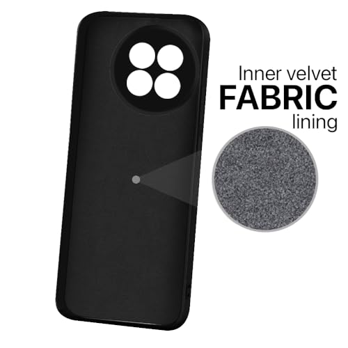 Image of amazon basics Mobile Cover for OnePlus 13R 5G | Full Camera Protection | Premium Liquid Silicon Case | Flexible Bumper Case for OnePlus 13R 5G (Black)