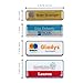 Custom Genie Prestige Plastic Name Badges – Full Color Engraved Logo & Text, Magnetic Backing, White Border, Custom Name Tags for Corporate Teams, 2 15/16X1