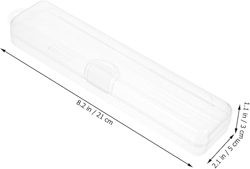 Miniatura 9 de Estuche de paja de viaje de 4 piezas, recipiente de plástico transparente con tapa, pequeño recipiente transparente, dispensador de pajilla,