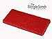 THE SIMPLE SCRUB Tile + Mop Brush Cleaning Pads Refill | Clean Bathroom Tile, Kitchen, + Hard to Reach Places | Medium Abrasion for Grout + Bathtub | Red, 5 Pack