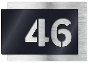 Manschin-Laserdesign SA-001 Hausnummernschild 3D-Effekt