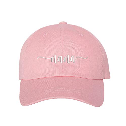 DSY Lifestyle Nana Embroidered Unisex Baseball Hat - Nana Baseball Hat (Light Pink)