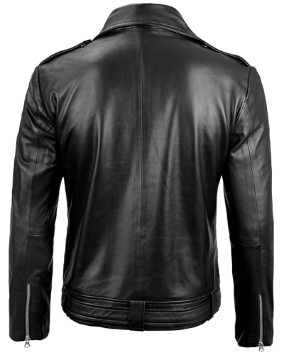 Image of Blingsoul Leather Jacket Men, Black and Brown Leather Jackets For Men