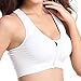 Produktbild Dragon Honor 2019 Magic Zip Comfort Bra One Sports Comfortable Women's Sport Tank Crop Top Push Up (White, L)