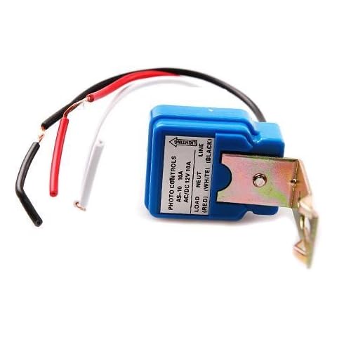 HIGHROCK AC DC 12V 10A Auto On Off Photocell Light Switch Photoswitch Light Sensor Switch(Pack of 2) Cover
