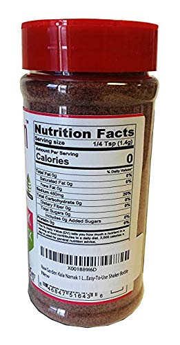 Miniatura 2 de Raw Garden Kala Namak - Botella agitadora fácil de usar de grano fino, vegano, sal de azufre (sal negra himalaya) de 16 onzas