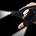Coroler LED Flashlight Glove Gift for Men, Fingerless Fishing Gloves for Mechanics Electrician Repairing Cars Night Running Fishing Camping Hiking in Dark Place (1 Pair)