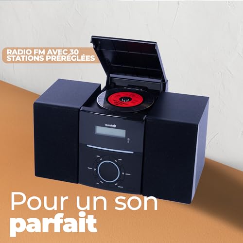 Denver Micro Chaine HiFi stéréo compacte – Radio FM – Lecteur CD – AUX – Fonction Horloge et Réveil – MCA240 – Noir - Les Beatles, Paul McCartney, John Lennon, RIngo Starr, George Harrison Denver Micro Chaine HiFi stéréo compacte - Radio FM - Lecteur CD - AUX - Fonction Horloge et Réveil - MCA240 - Noir – Image 5