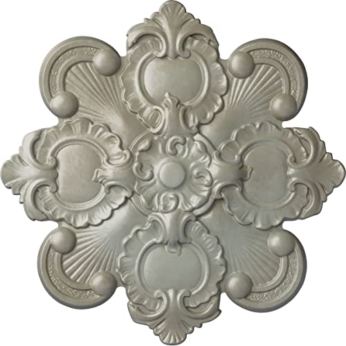 Ekena Millwork CM18KAFLS Katheryn Ceiling Medallion, Flash Gold