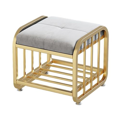 LWJQRSP European Style Long Bench for Entrance Versatile Shoe Rack and Stool Gray Entryway Seating SpaceSaving Design Ideal for Home Decor 30 cm/11.8 inches