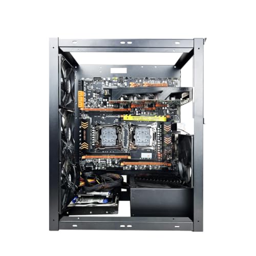 Soporte de ventilador de chasis abierto compatible con refrigeración líquida de PC