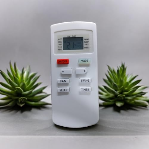 Image of Sanavya AC Remote Control - Compatible Replacement for Split & Window Air Conditioners - Replicates Genuine Remote Functions (O General Ac Remote Inverter Window)