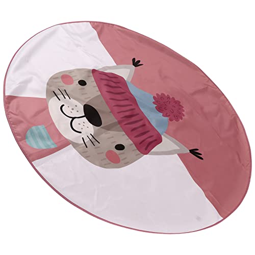 Tapete para Cadeira de Jantar de bebê, Tapete de 3 Camadas para bebê Lavável Antiderrapante para beb