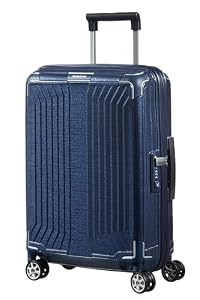 Samsonite Lite-Box - Premium Handgepäck Koffer 55x40x20 cm, Hartschalen Kabinentrolley, Ryanair-/EasyJet-kompatibel, Leicht, 2.20 KG - 38L - Blau (Deep Blue)