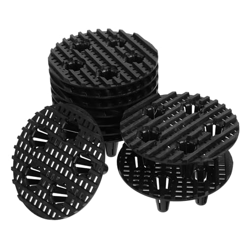 Kisangel 10個プラスチック製ポット ガーデニング用 植木鉢台 花 デッキ パティオ対応 通気性向上で根腐れ防止 室内外兼用