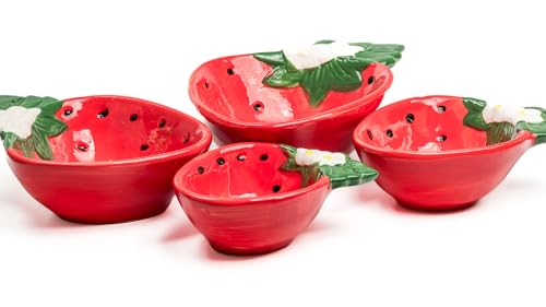 Juego de 4 vasos medidores strawberry miniatura 5