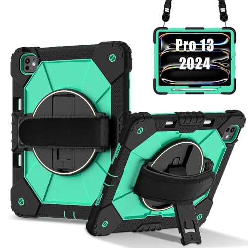 Coque silicone iPad Pro 11 M5 2025 sangle anti-chute protection arrière rigide