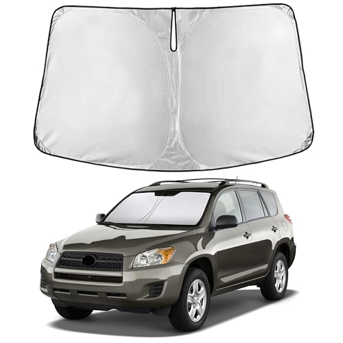 Image of Econour Windshield Sun Shade Compatible for Chrysler Pacifica 2017-2024 2025 2026, Sun Visor for Front Windshield & Window Sun Shade Cover, UV Heat Blocker & Protector, Car Accessories