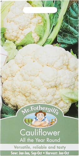 Mr Fothergills Seeds Ltd 10401 Vegetable Seeds, Cauliflower All The Year Round, White