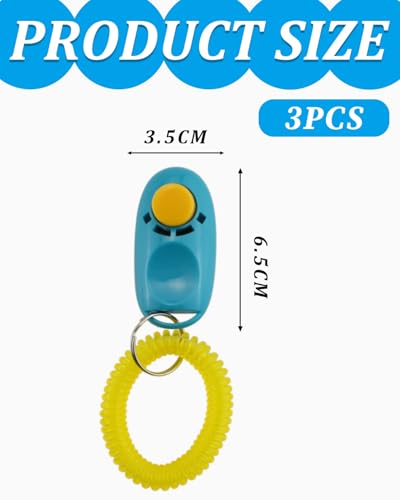 KGDUYC 3 Stück Hundepfeife -Hundepfeifen Hochfrequenz Klicker Hundeklicker Set Clicker Hundetraining Clickertraining, clicker hund,klicker hund,hundepfeife rückruf,Trainingspfeife für Haustiere