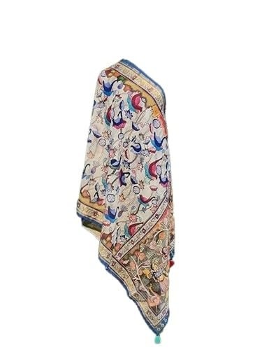 kaizen International Cotton Blend Printed Women DupattaBZ_KALAMKARI DUP-02A-picture-43