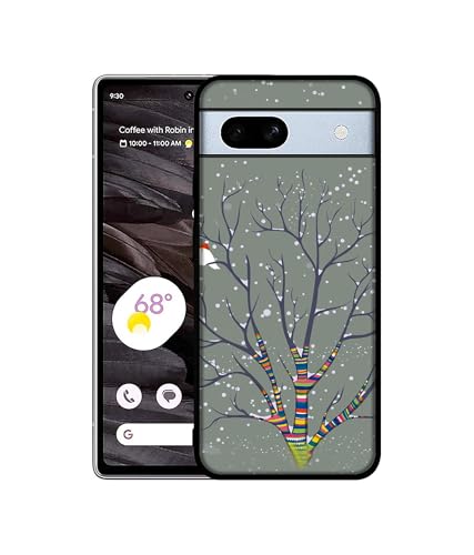 Image of Winter Pattern Print Design Premium 2D Printed Metal Back Case Cover for Google Pixel 7A 5G