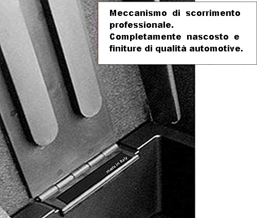 Bracciolo PREMIUM compatibile per 500X in TESSUTO NERO - REGOLABILE IN LUNGHEZZA 500 X