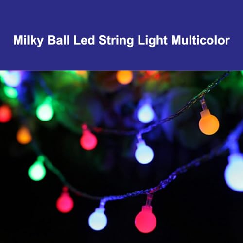 Image of WANNA PARTY Lights for Decoration Milky Bubble Ball LED Decorative Garland for Diwali Decoration for Home and Party Bedroom Indoor Outdoor Wedding Table Festive Decor
