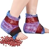 Comfytemp Ankle Foot Warmers for Feet Heating Pads Microwavable Heated Slippers, Microwave Moist Heat Pads Ankle Heating Pad for Plantar Fasciitis, Achilles Tendinitis, Sprains, Get Well Items
