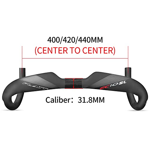 Guidon route carbone 31.8 anti vibration avec passage interne - 2