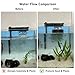 BEVINKATE Aquarium Filter Baffle with Suction Cups, Fish Tank Flow Controller, Water Surface Calmer & Flow Reducer for Betta Fish and Shrimp (Black, Medium)