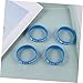 NUOBESTY Warning Bracelets 4 Pack PVC Bracelets for Boys and Girls Alert Fashion Comfortable for Girls