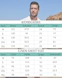 YAOHUOLE Herren 2 Stück Baumwolle Leinen Set Leinen Hemd Und Hose Herren Kurz Khaki 3XL