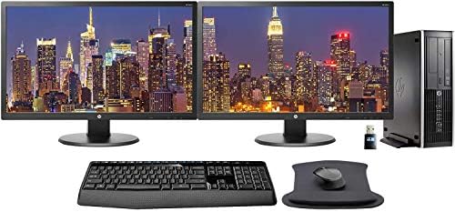 HP Elite 8300 PC with 2 x 24 inch 24UH Monitors, Wireless Keyboard and, pad, WiFi, Intel i7, 16GB, 1TB SSD Storage, Windows 10 (Renewed) HP Elite 8300 PC with 2 x 24 inch 24UH Monitors, Wireless Keyboard and, pad, WiFi, Intel i7, 16GB, 1TB SSD Storage, Windows 10 (Renewed)