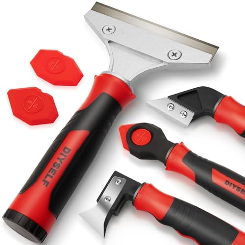 DIYSELF Caulking Tool, 4 in 1 Caulk Remover Tool for