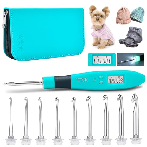 Counting Crochet Hook Set, Ergonomic Crochet Hooks...