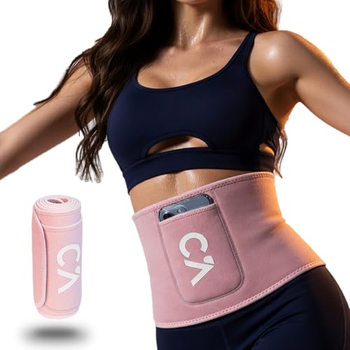 Chick-Active Heat-Boost Waist Trimmer Secure Phone Pocket –