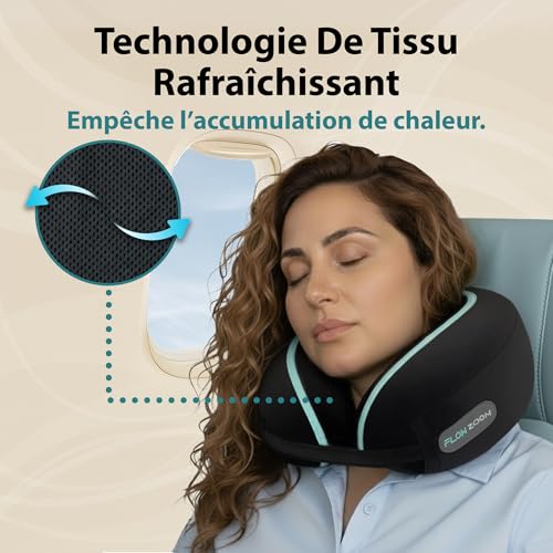 Coussin De Voyage Avion : FLOWZOOM Dream Coussin de Voyage en Mousse à Mémoire pour Avion et Vo... – Image 5